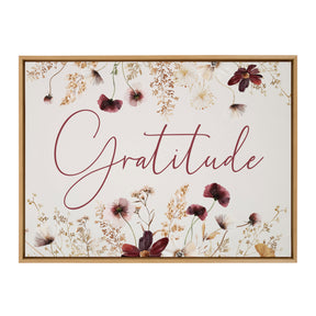 Gratitude / 38x28 Framed Canvas
