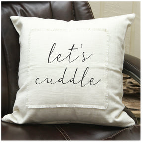 Let's cuddle Pillow Cover