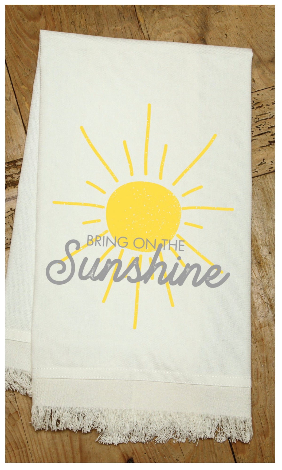Bring on the sunshine / Natural Kitchen Towel