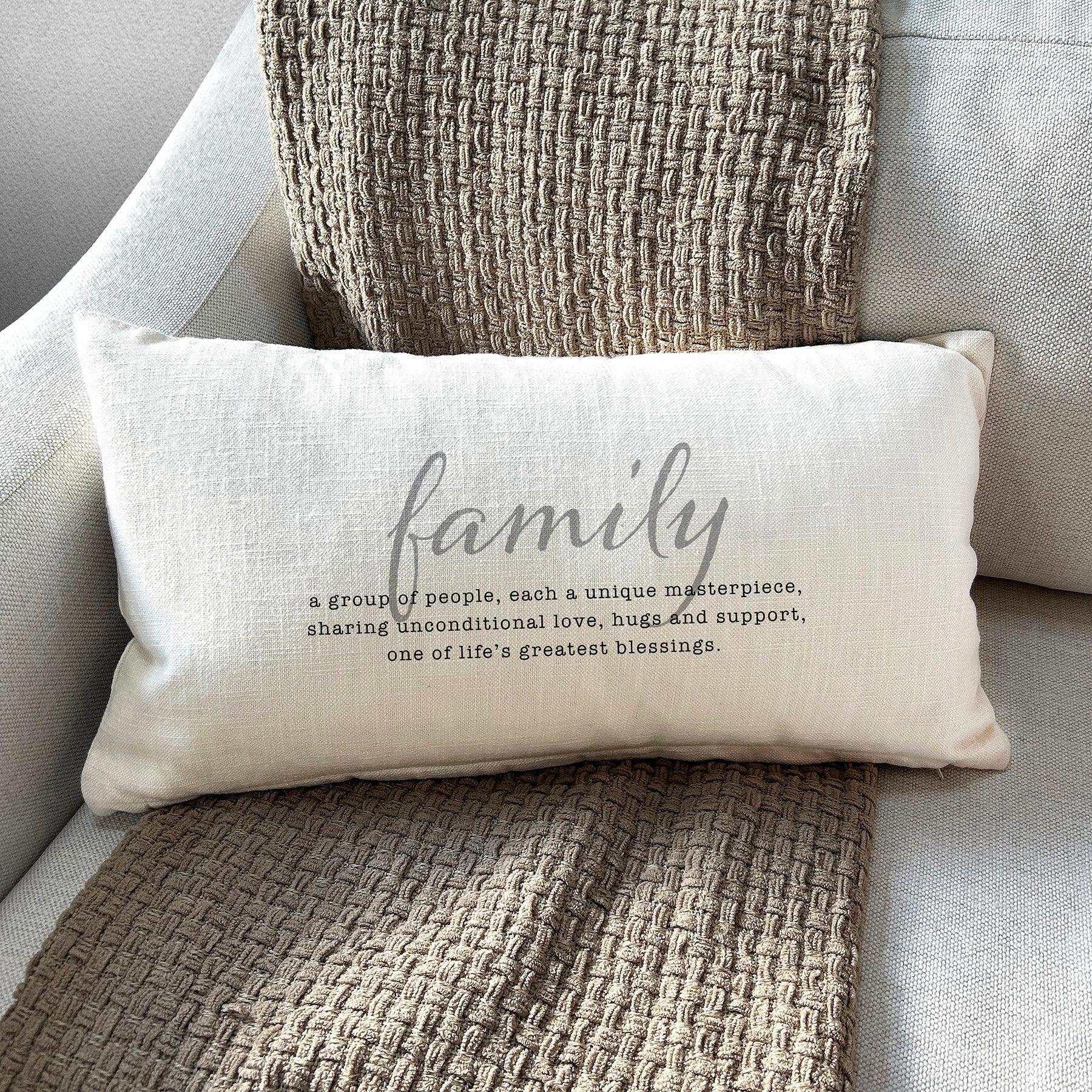 Family definition / Lumbar Pillow Cover