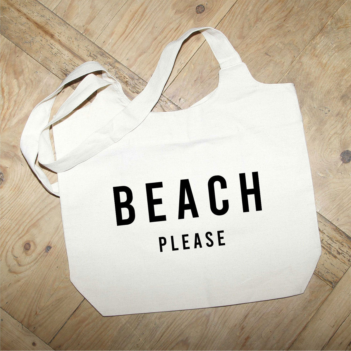 Beach Please MS / Natural Tote Bag