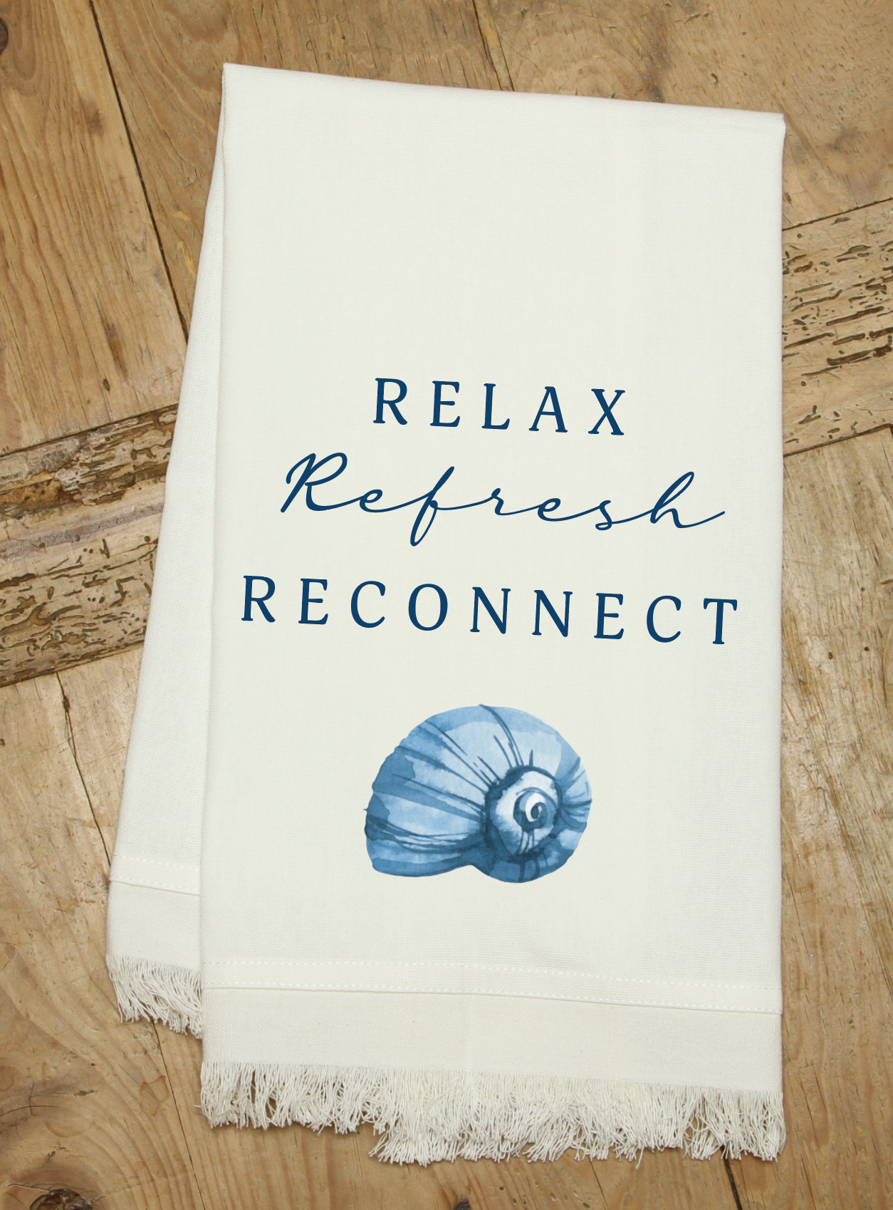 Relax Refresh Reconnect / Natural Kitchen Towel