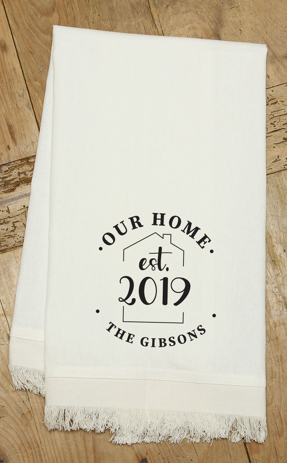 Our Home [CUSTOM] / (MS Natural) Kitchen Tea Towel