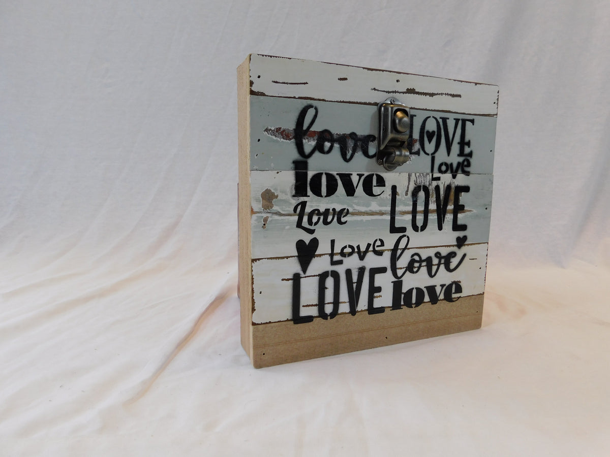 Love / 8x6 Reclaimed Wood Wall Art