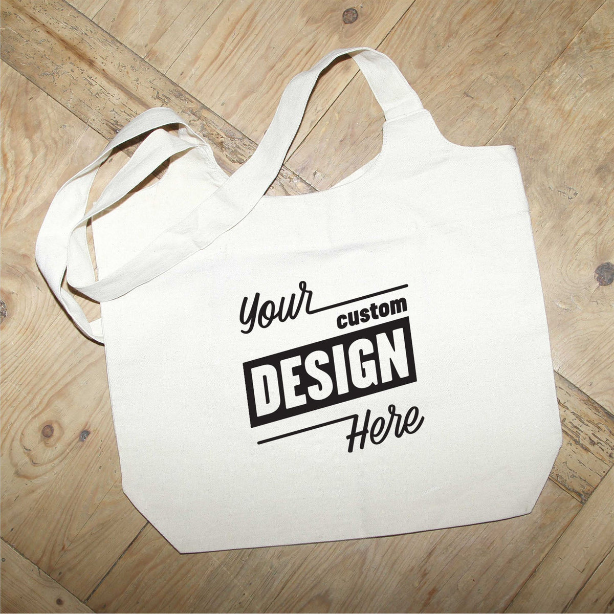 Custom Design Tote / Natural or Grey Tote Bag
