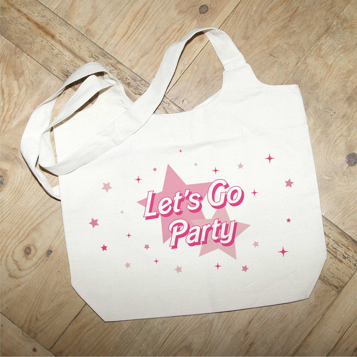 Lets Go Party / Trend Natural Tote Bag