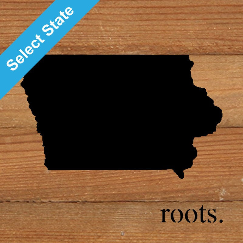STATE ROOTS SIGN / 6"x6" Reclaimed Wood Sign