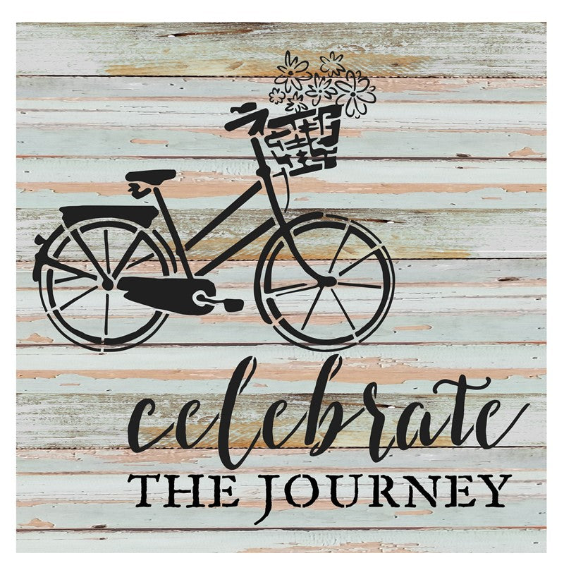 Celebrate the journey / 24x24 Reclaimed Wood Wall Art