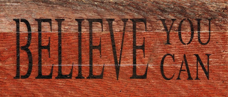 Believe you can. / 14"x6" Reclaimed Wood Sign