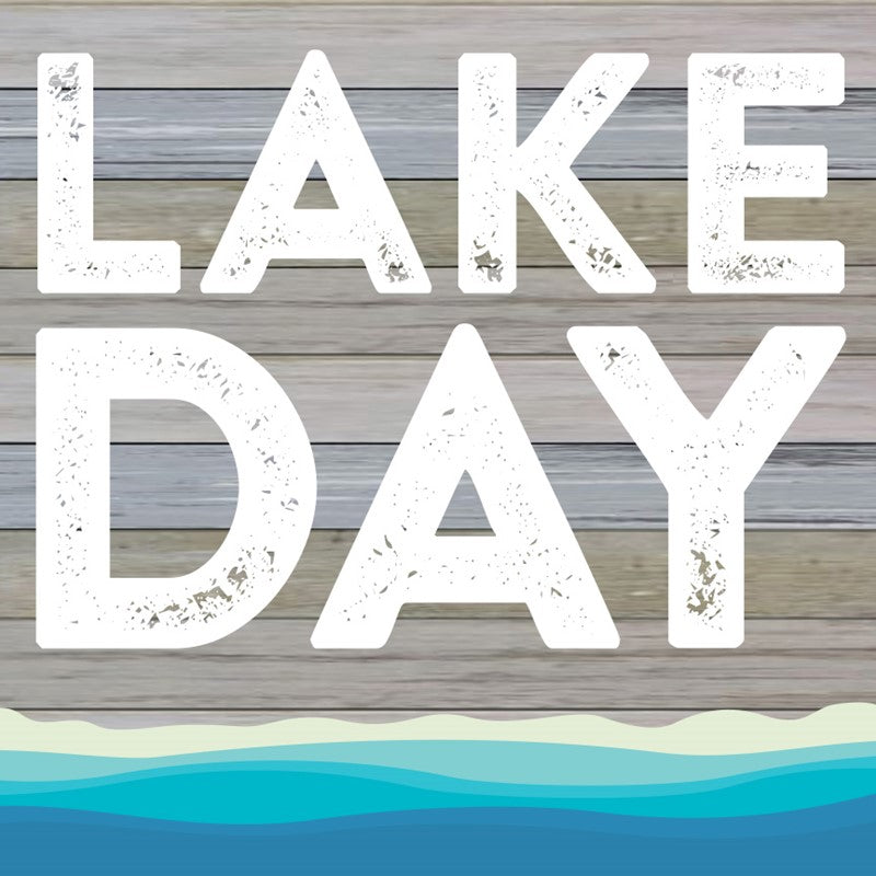 Lake Day / 12x12 Indoor/Outdoor Recycled Plastic Wall Art