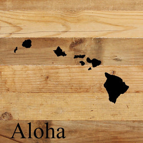 Aloha / 10"x10" Reclaimed Wood Sign