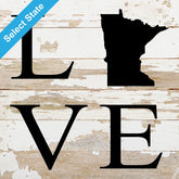 Love / 10"x10" Natural Reclaimed Wood Sign