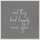 And they lived happily every after. / 14"x14" Framed Canvas