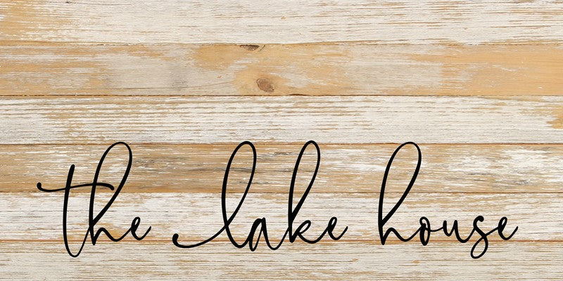 The lake house / 24"x12" Reclaimed Wood Sign